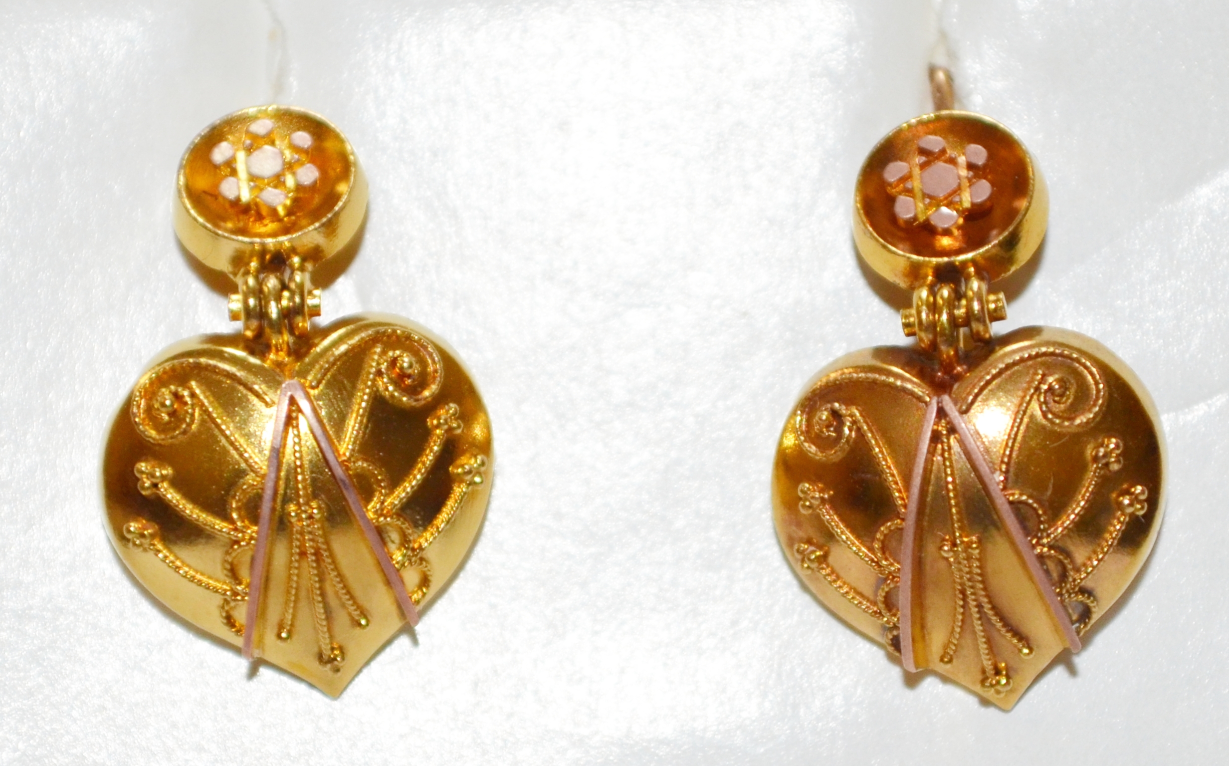 ANTIQUE ETRUSCAN REVIVAL EARRINGS